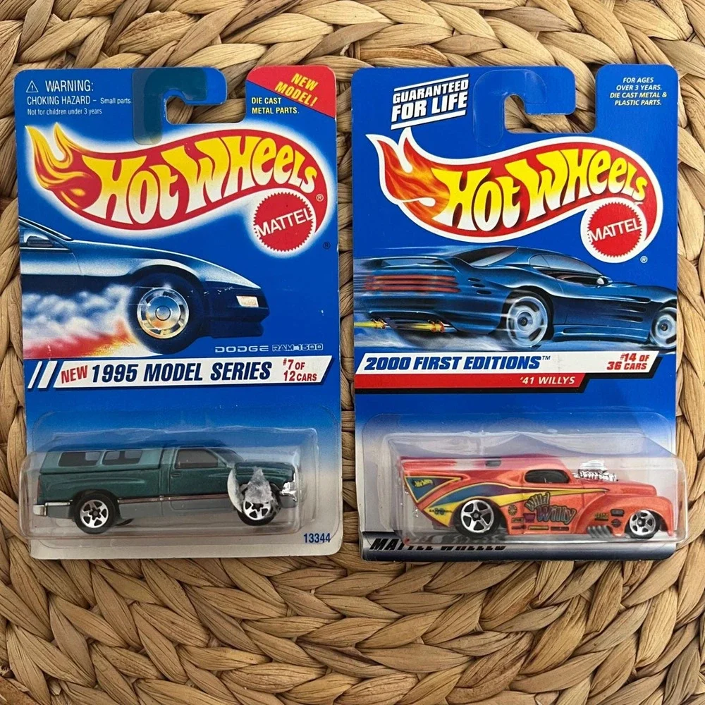 Hot Wheels Vintage Lot 6 Cars 1995-2000 First Editions Chevy 1500 Dodge Ram 1500